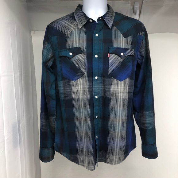 Levi's Other - Men's Carly Long Sleeve Western Flannel Woven A701